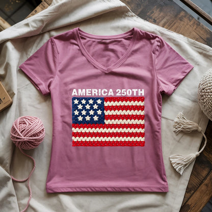 America 250th Lady V-neck