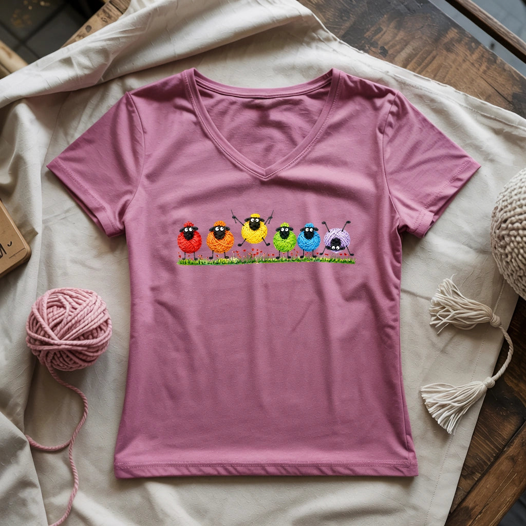 Color Wools Lady V-neck