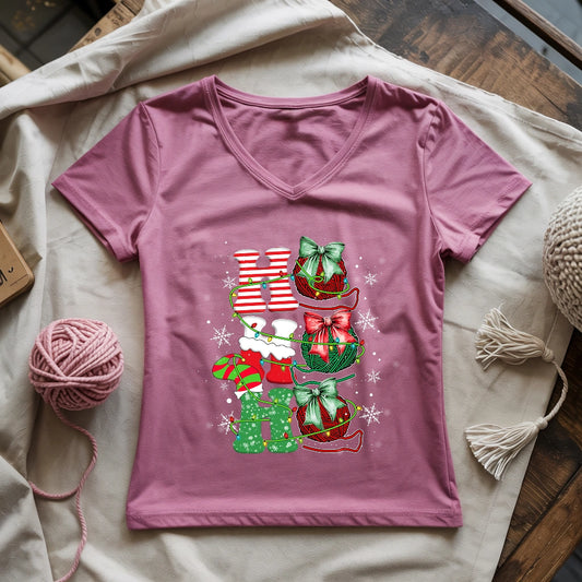 Ho Ho Ho Lady V-neck