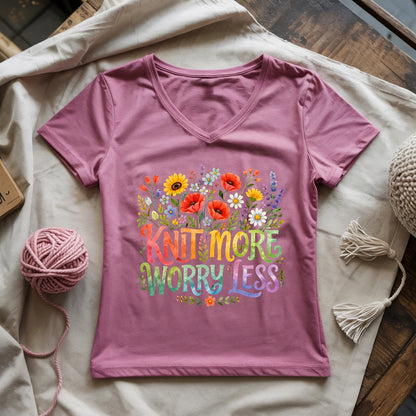 Knit More & More Lady V-neck
