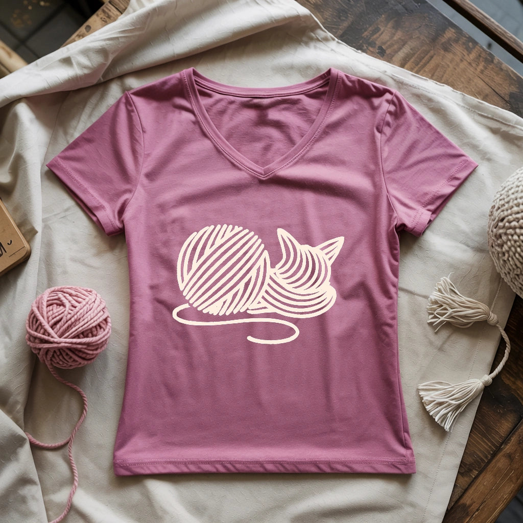 Knitten Lady V-neck