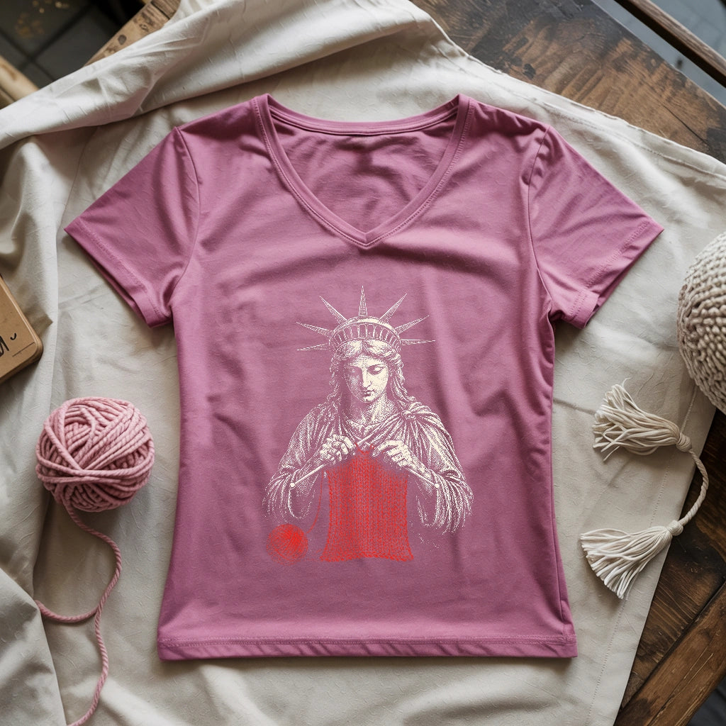Knitting For Liberty Lady V-neck