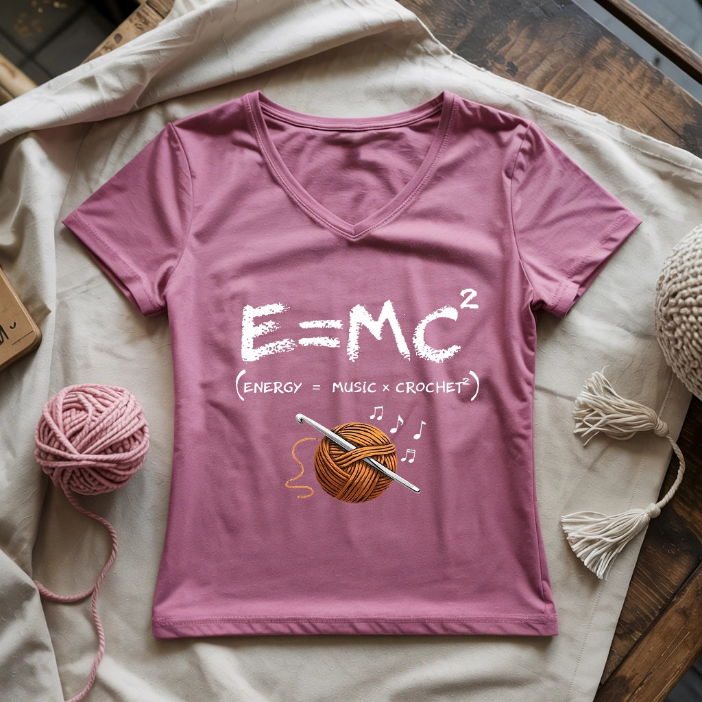 Music x Crochet Lady V-neck