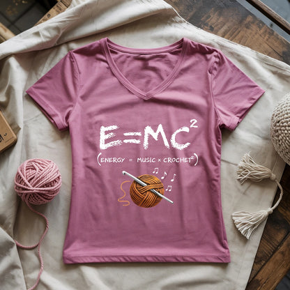 Music x Crochet Lady V-neck