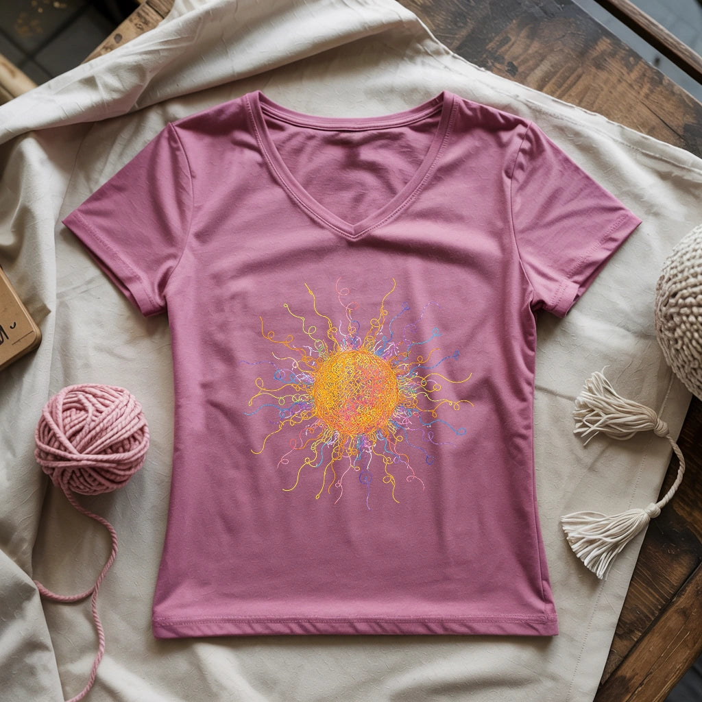 Tangled Sun Lady V-neck
