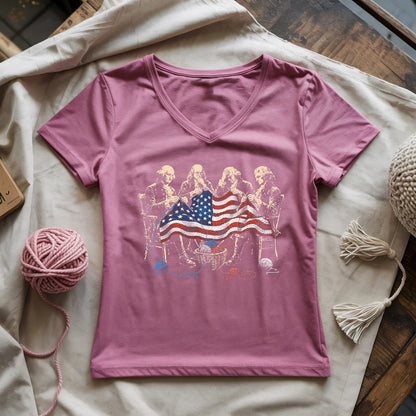 The Founding Knitters America Lady V-neck