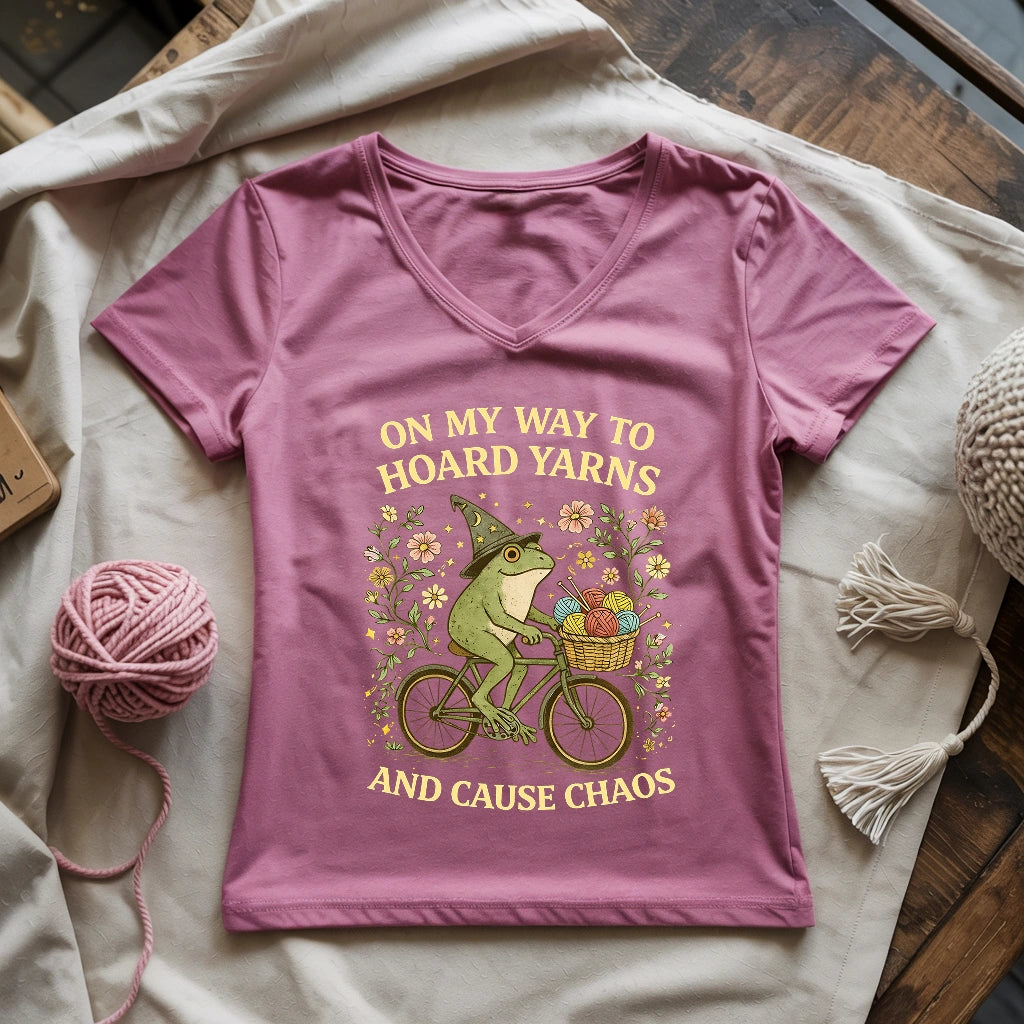Way To Hoard Yarns Lady V-neck