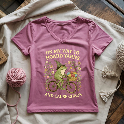 Way To Hoard Yarns Lady V-neck