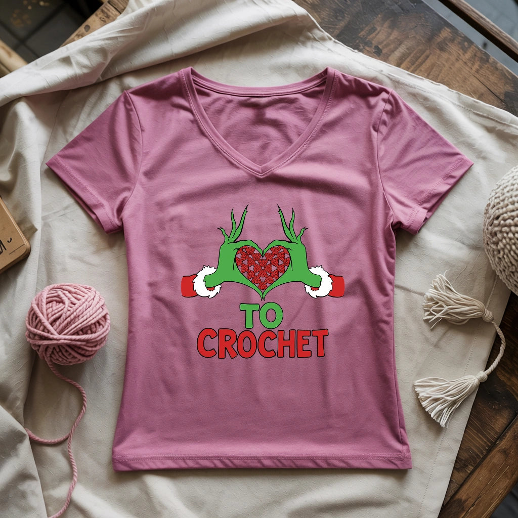 Yarnville Heart Lady V-neck