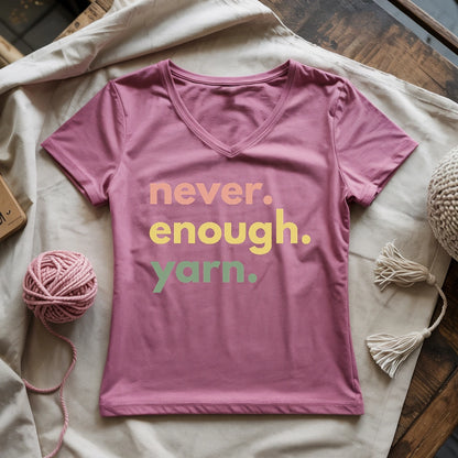 Never Enough Yarn Lady V-neck
