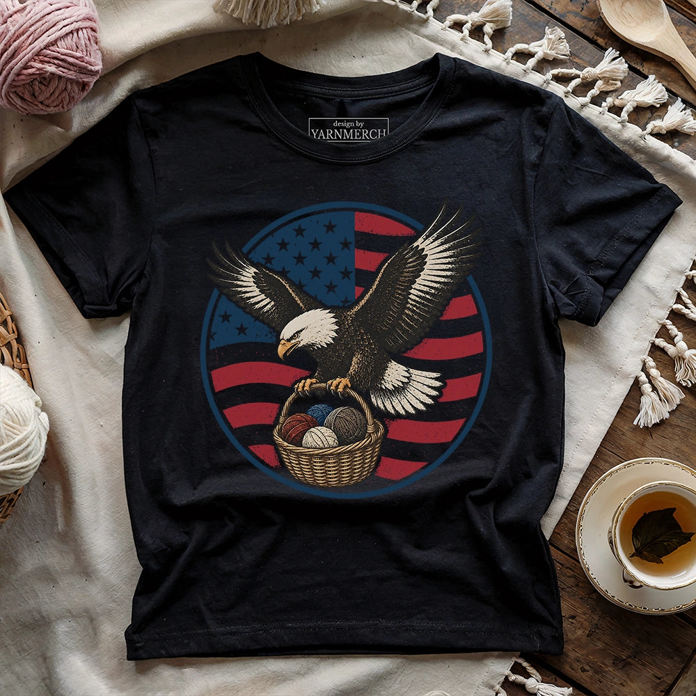Bald Eagle America Wool T-shirt
