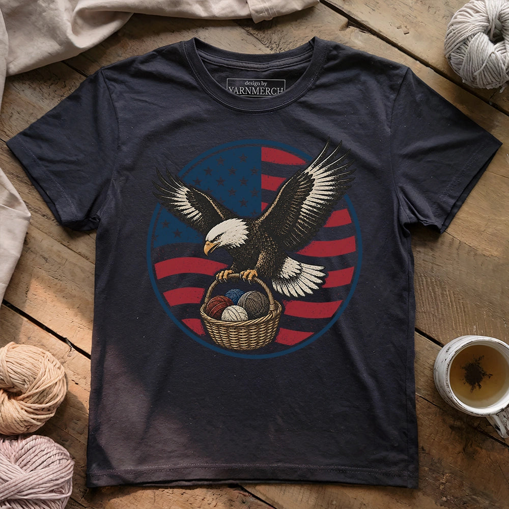 Bald Eagle America Wool T-shirt
