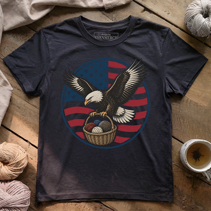 Bald Eagle America Wool T-shirt