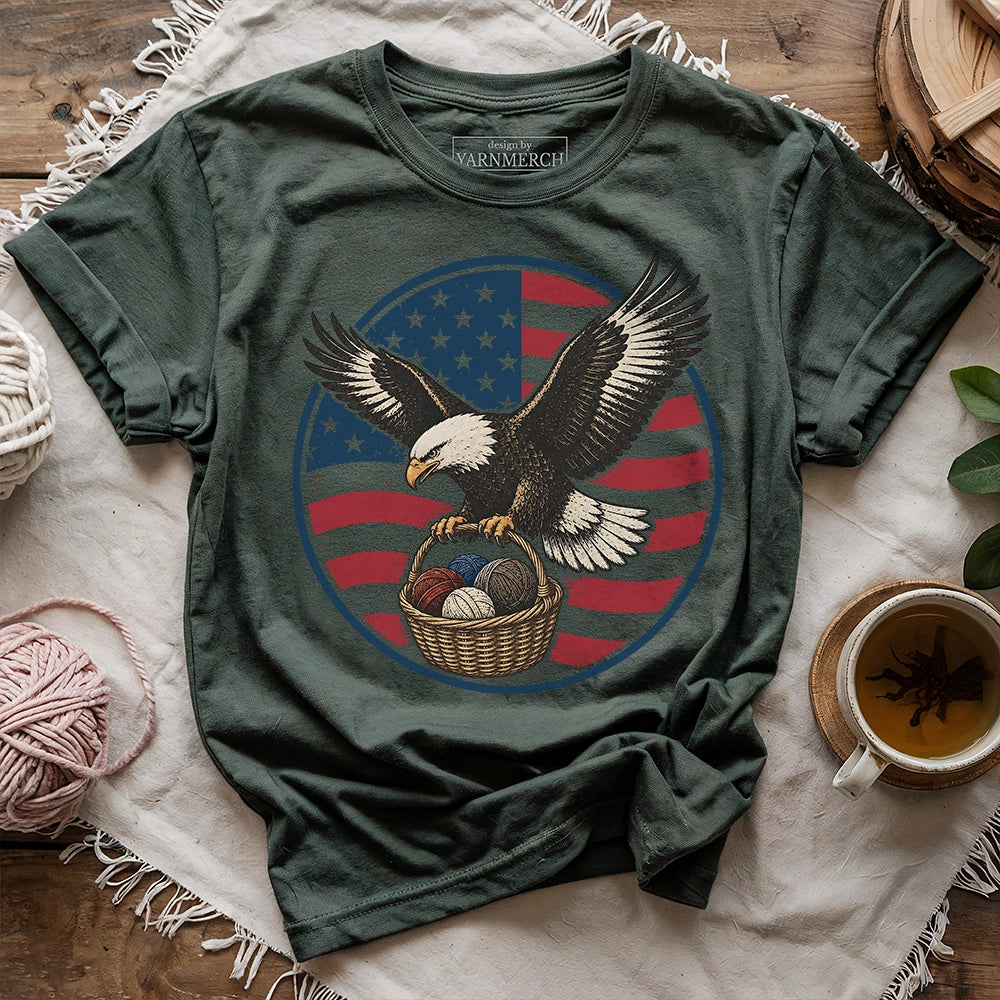 Bald Eagle America Wool T-shirt