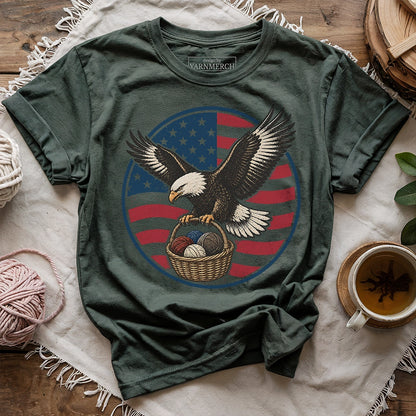 Bald Eagle America Wool T-shirt