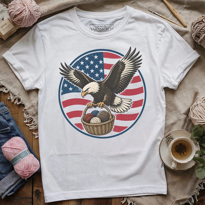 Bald Eagle America Wool T-shirt