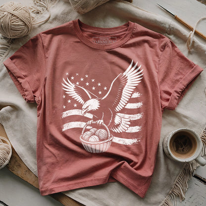 Bald Eagle And Yarn T-shirt