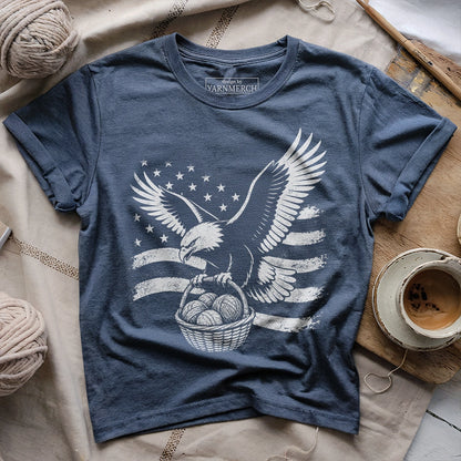 Bald Eagle And Yarn T-shirt