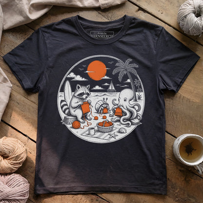 Beach Knitting Friends T-shirt