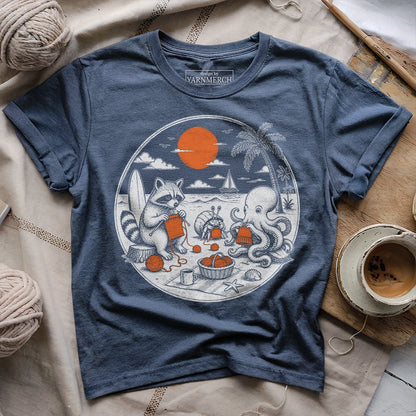 Beach Knitting Friends T-shirt