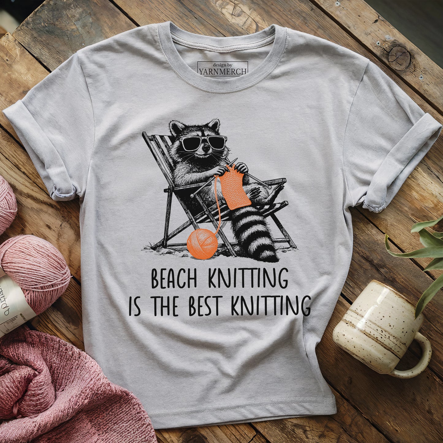 Beach Knitting Is Best Knitting T-shirt
