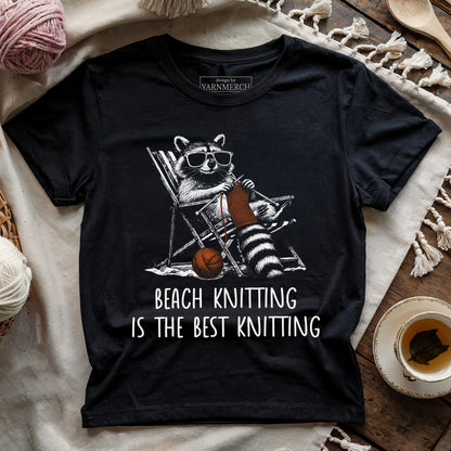 Beach Knitting Is Best Knitting T-shirt