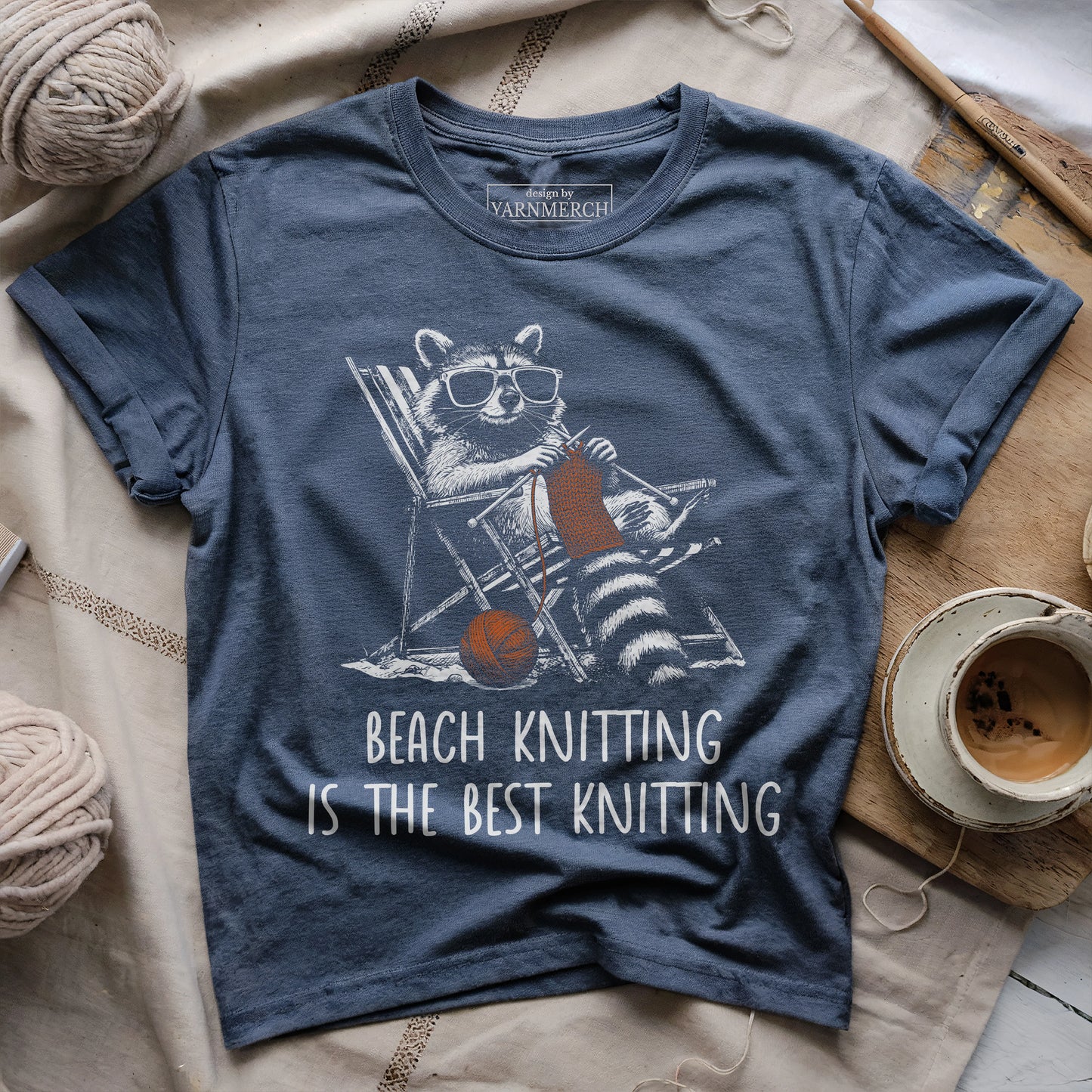 Beach Knitting Is Best Knitting T-shirt