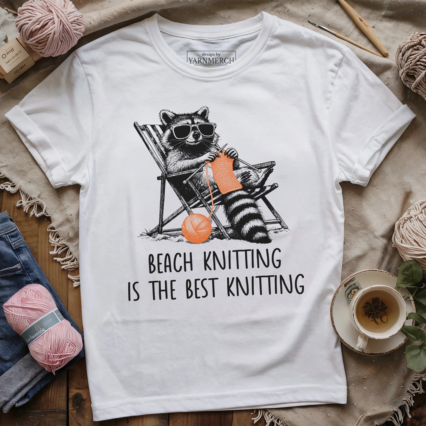 Beach Knitting Is Best Knitting T-shirt