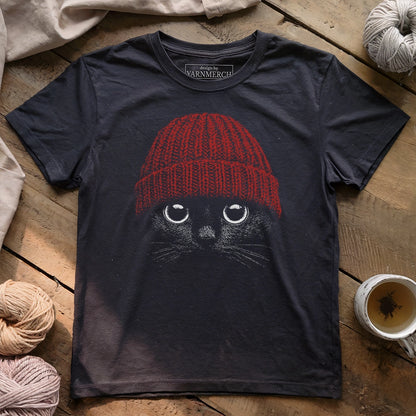 Beanie Black Cat T-shirt
