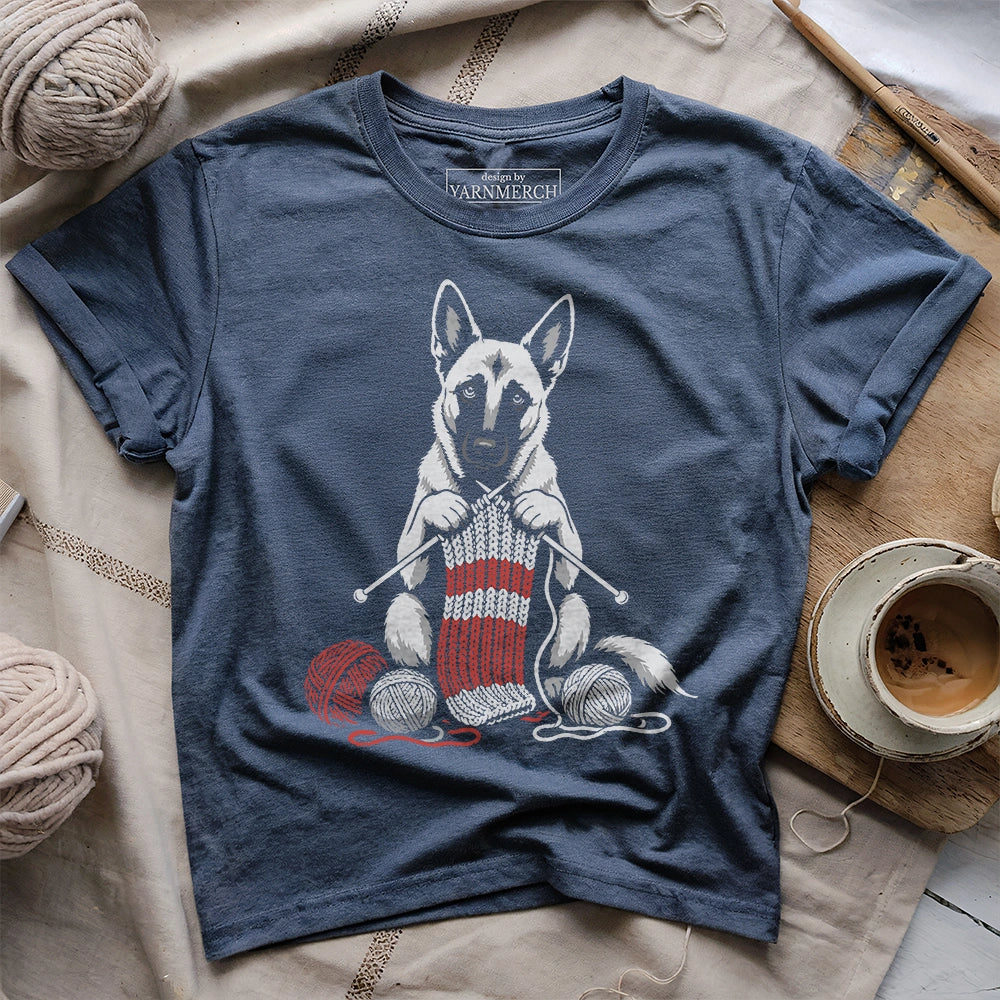 Belgion Malinois Knitting T-shirt