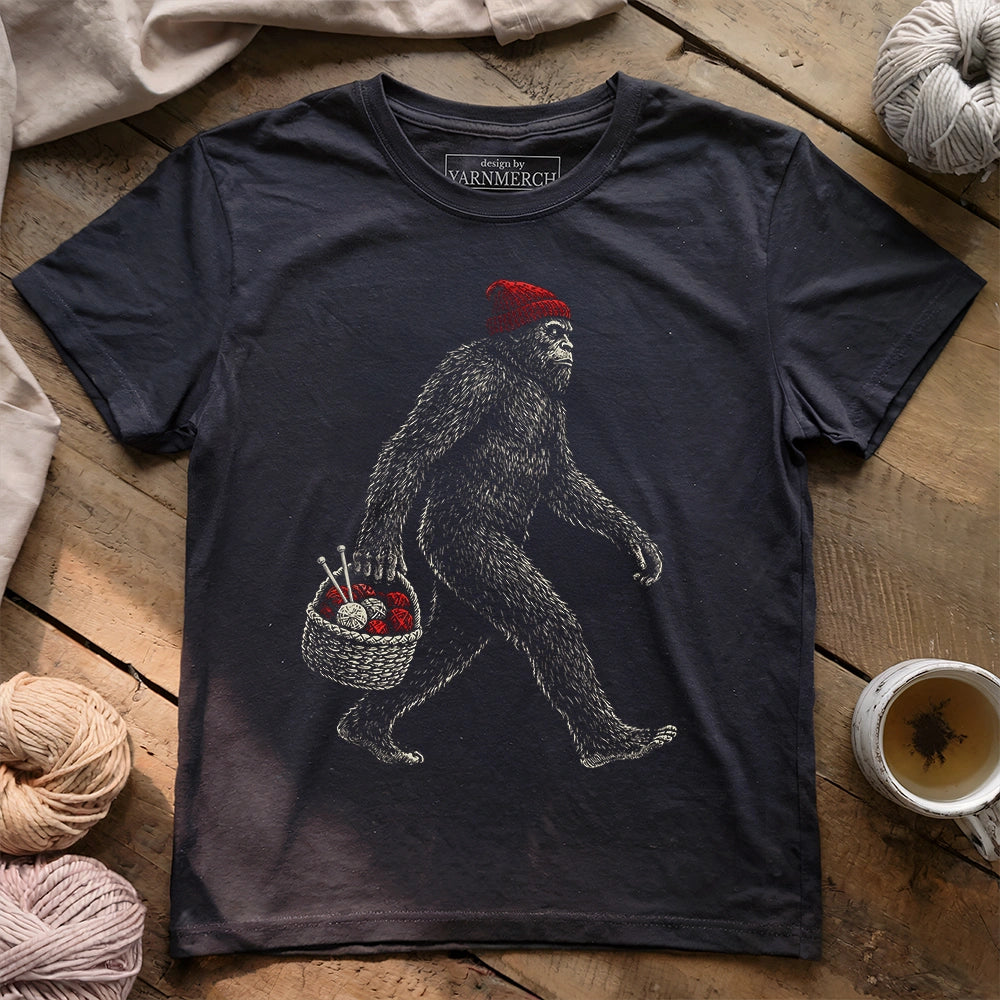 Bigfoot Gone Knitting T-shirt