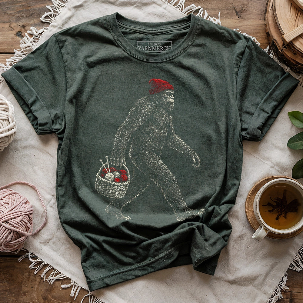 Bigfoot Gone Knitting T-shirt