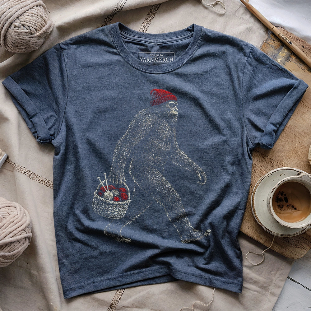 Bigfoot Gone Knitting T-shirt