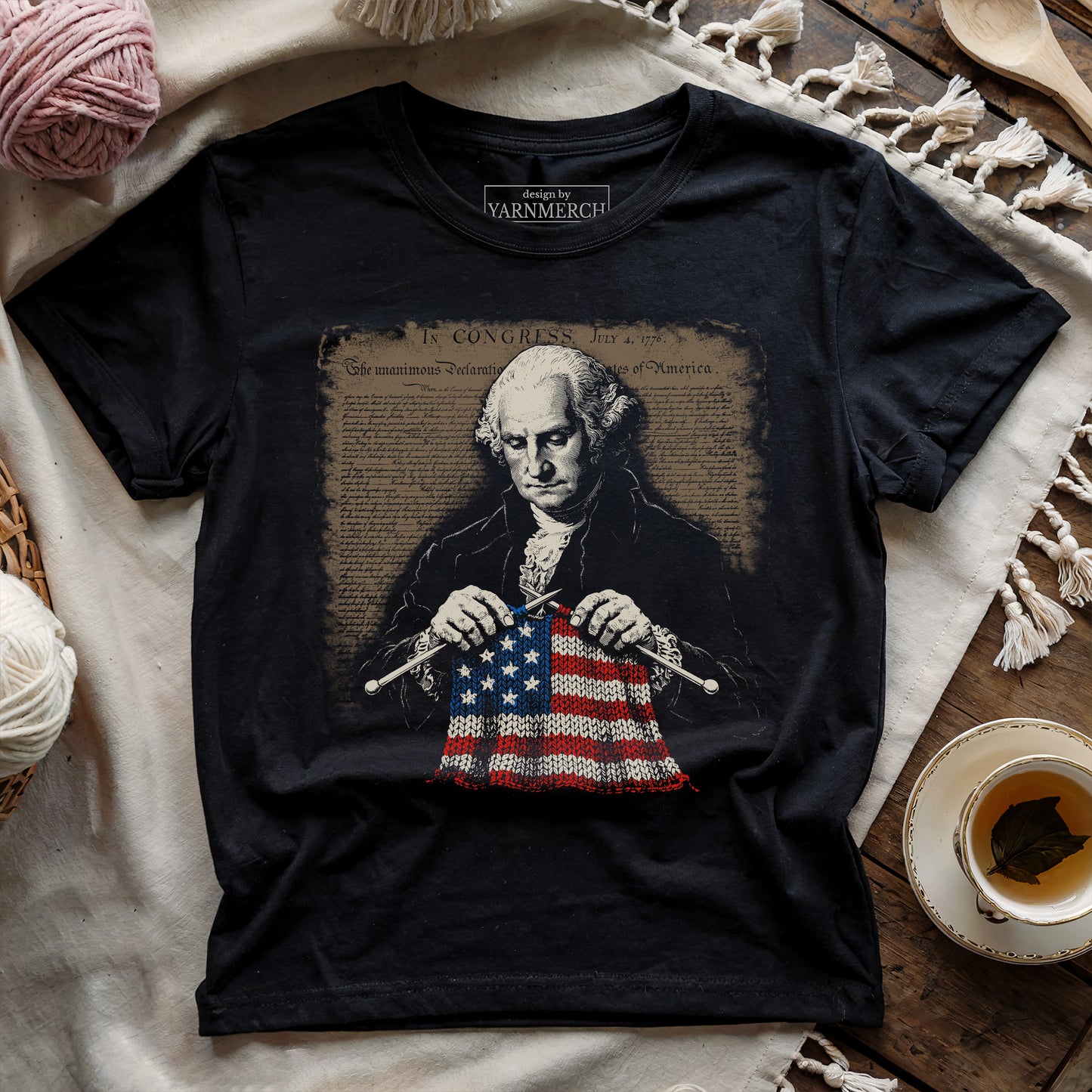America Patchment T-shirt