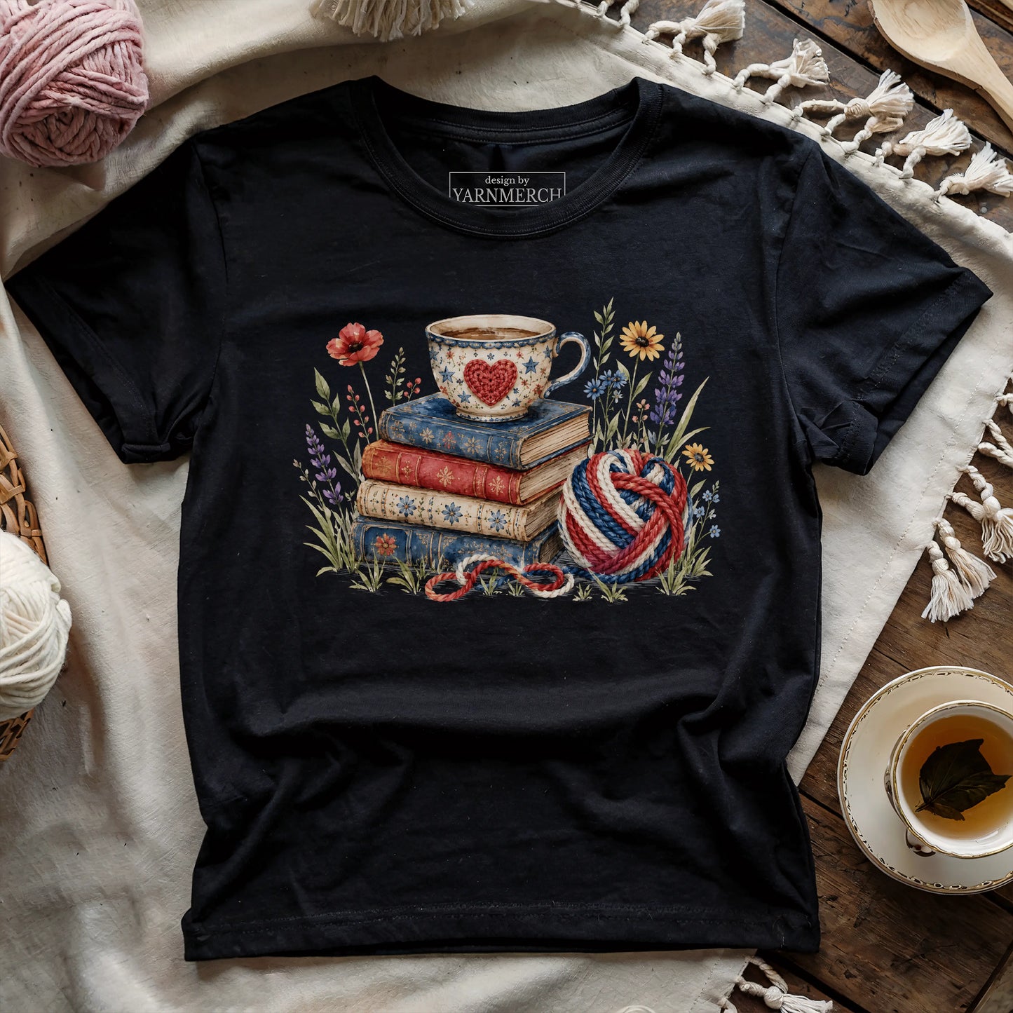 Books, Cafe & Skeins T-shirt