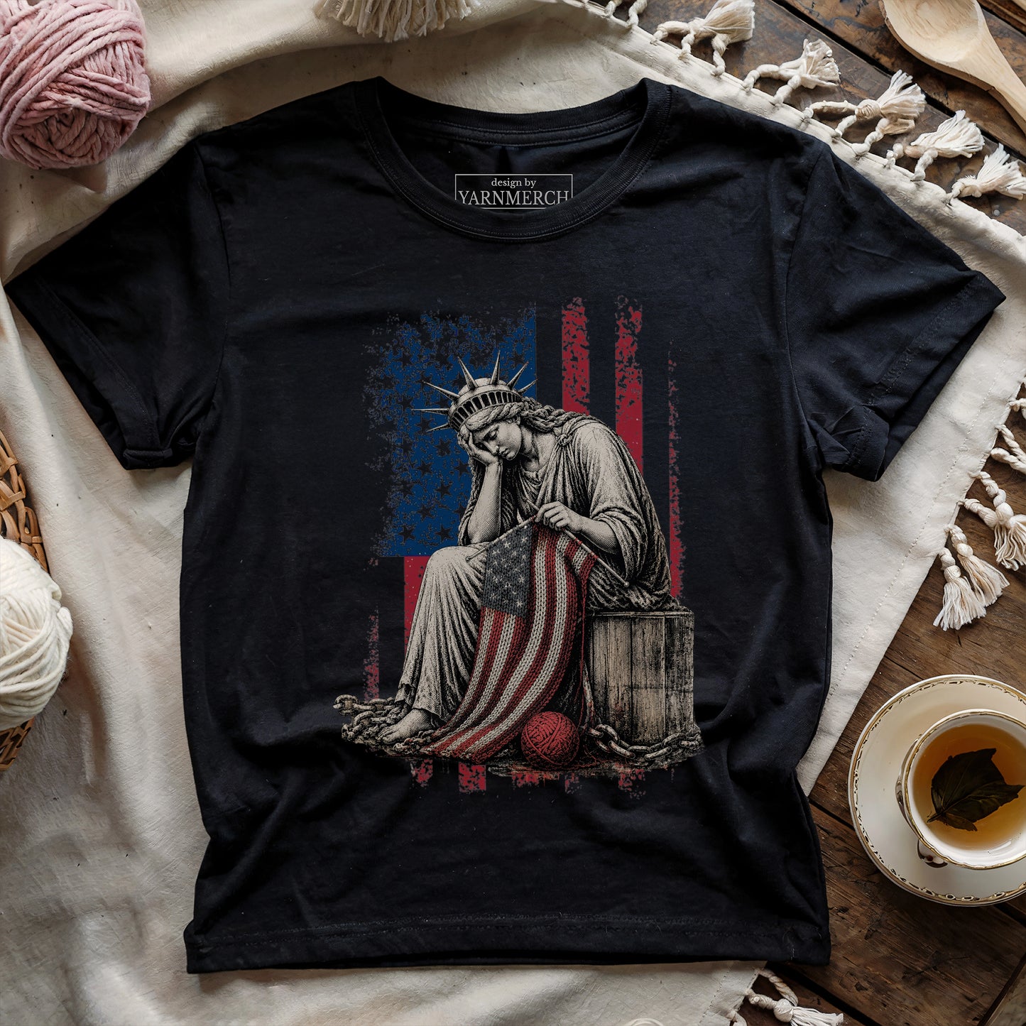 Crying & Knitting For Liberty T-shirt
