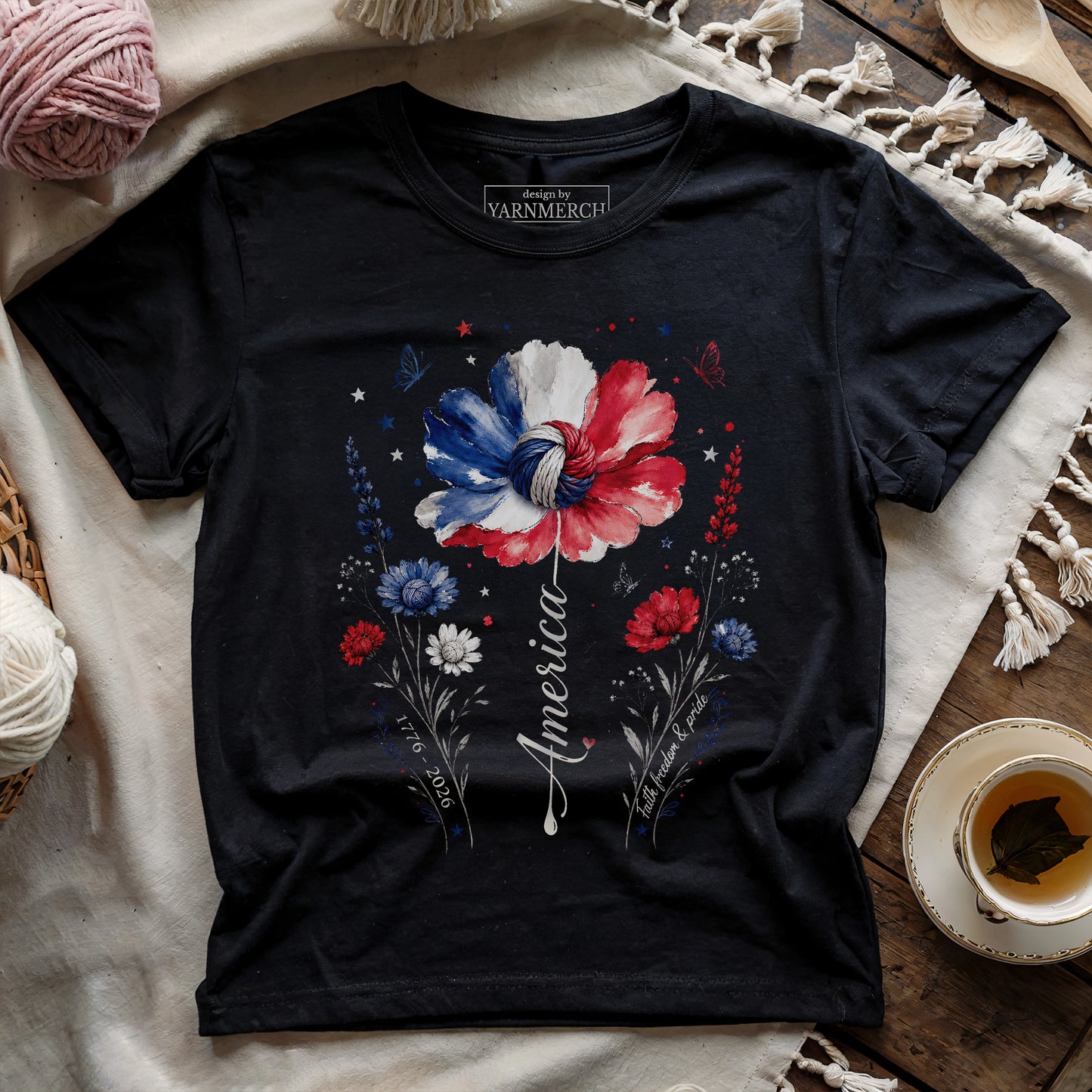 Floral America T-shirt