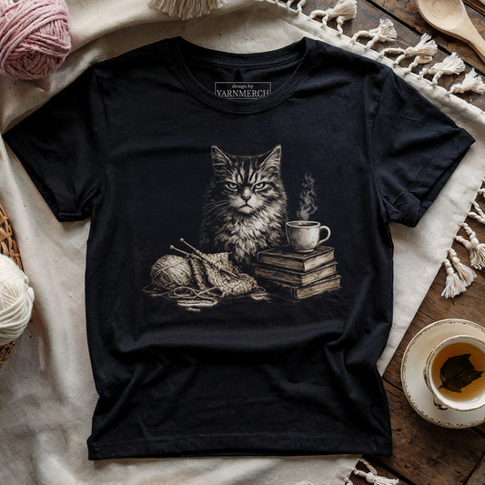 Grumpy Cat Knitting T-shirt