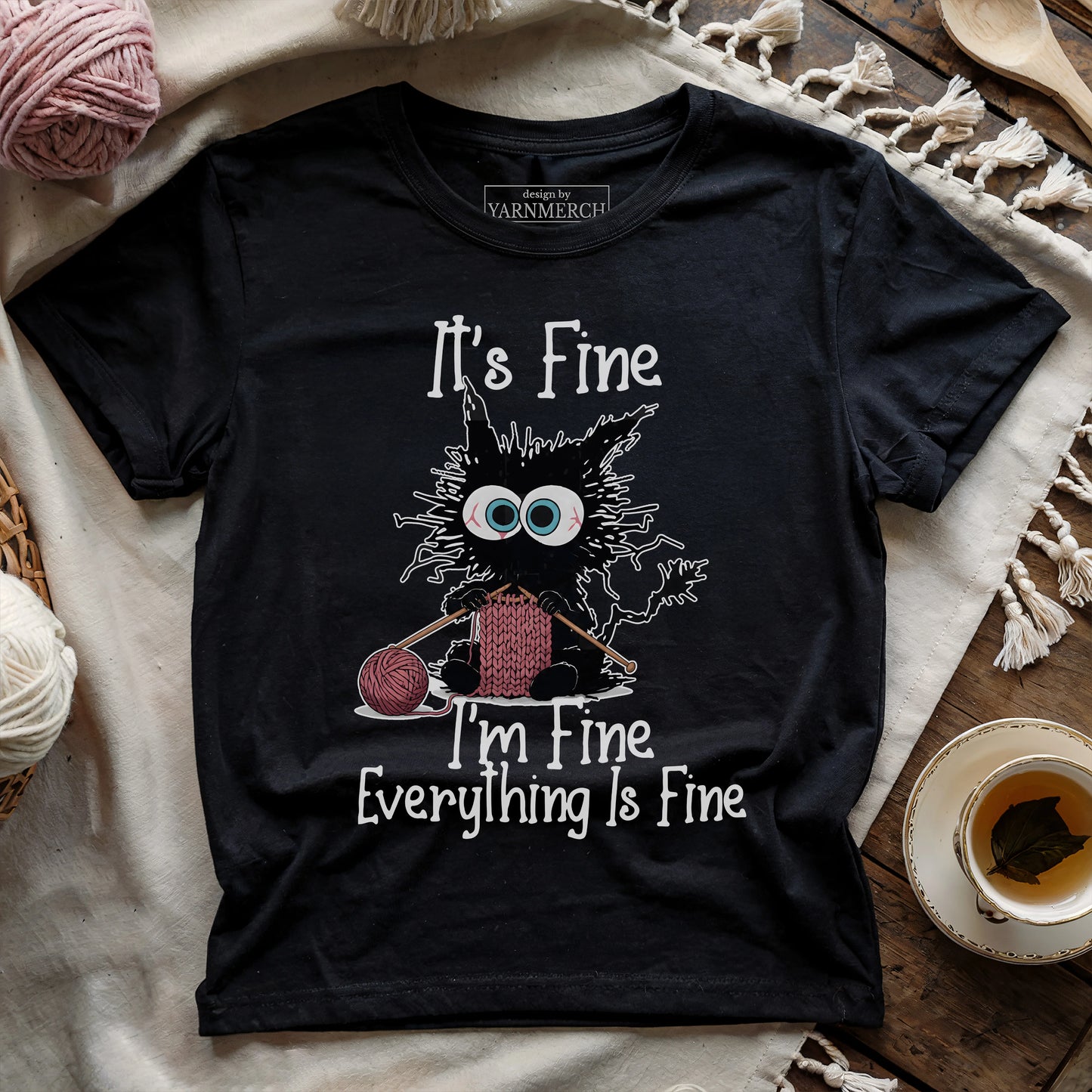 I'm Fine, Let Me Just Knit T-shirt