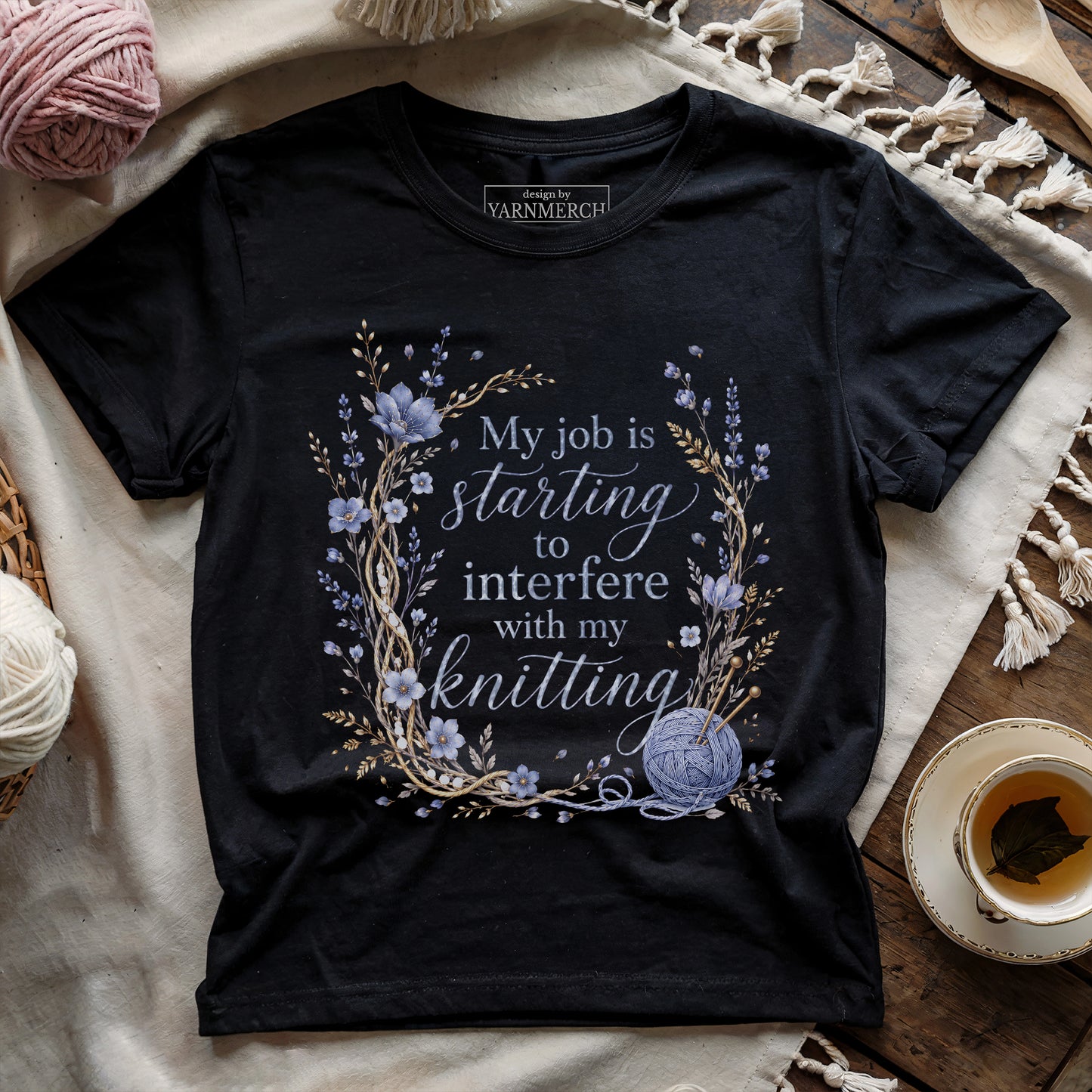 Interfere With My Knitting T-shirt