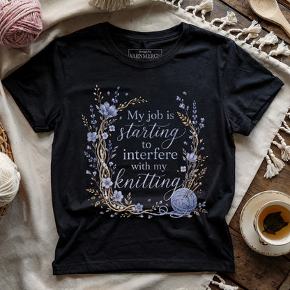 Interfere With My Knitting T-shirt