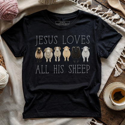 Jesus Loves All His Sheeps T-shirt