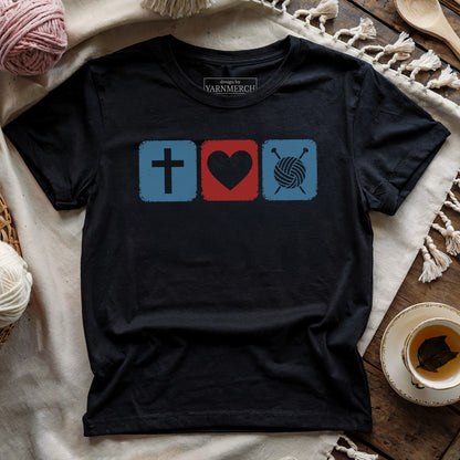 Jesus Loves Knitting T-shirt