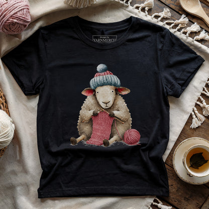 Knit-sheep T-shirt