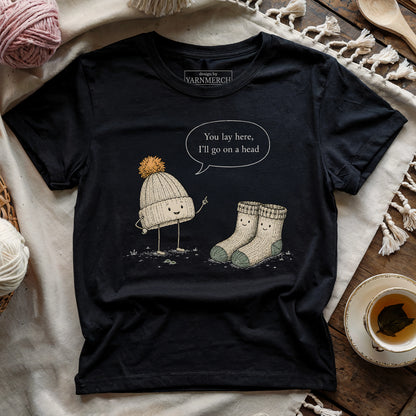 Knit Hat Said To Stocking T-shirt