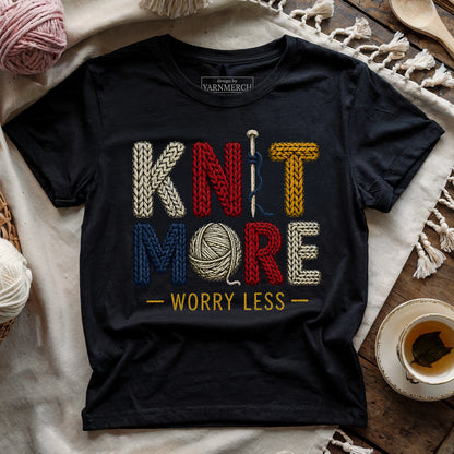 Knit More Worry Less T-shirt