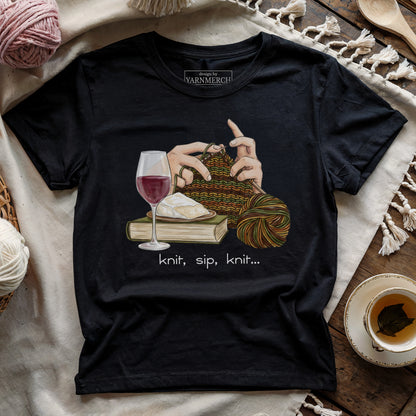 Knit, Sip, Knit T-shirt