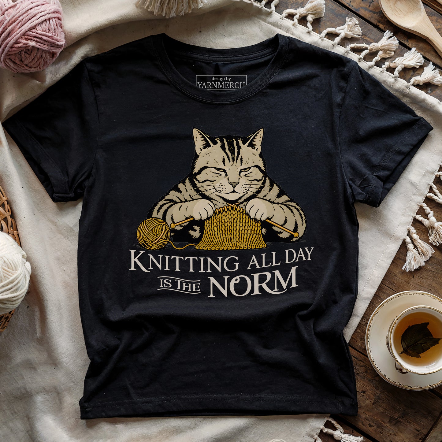 Knitting All Day Is Norm T-shirt