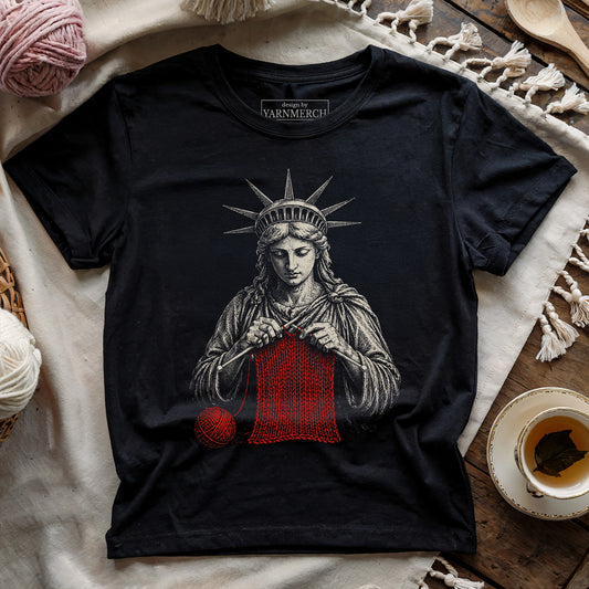 Knitting For Liberty T-shirt