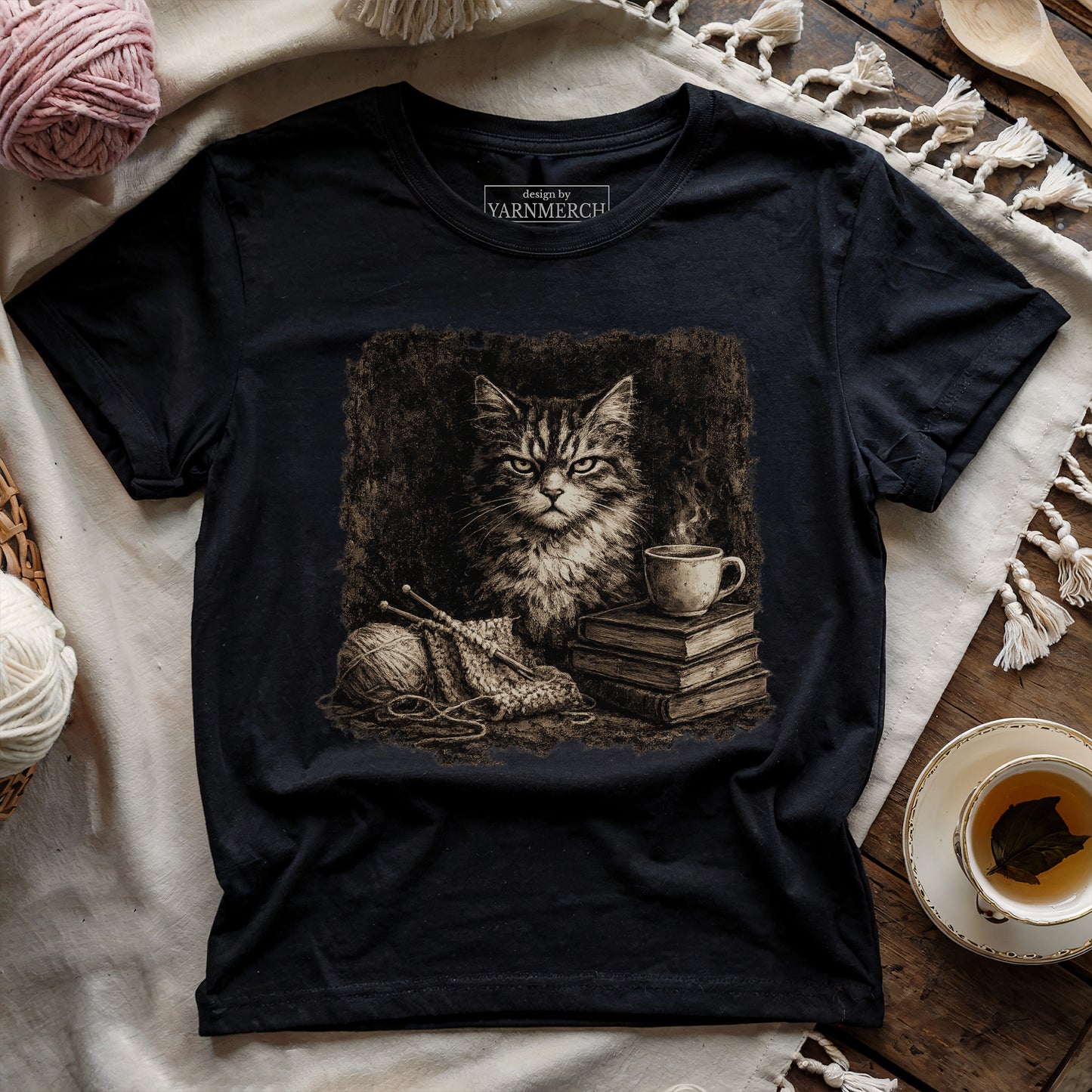 Knitting, Coffee & No Nonsense T-shirt